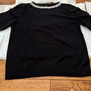 Like new Talbot black sweater with pearl